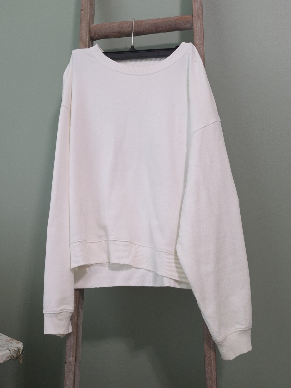 American Eagle Outfitters Off-White Crewneck Sweatshirt